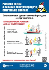 Рыбалка рядом с линиями электропередач смертельно опасна