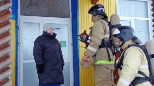 Огнеборцы ПЧ N-59 провели пожарно-тактические занятия по тушению пожара в Майкорской общеобразовательной школе-интернате для обучающихся с ОВЗ